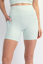 Cadence Six-Inch Pocket Bike Shorts in Mint, photo 4