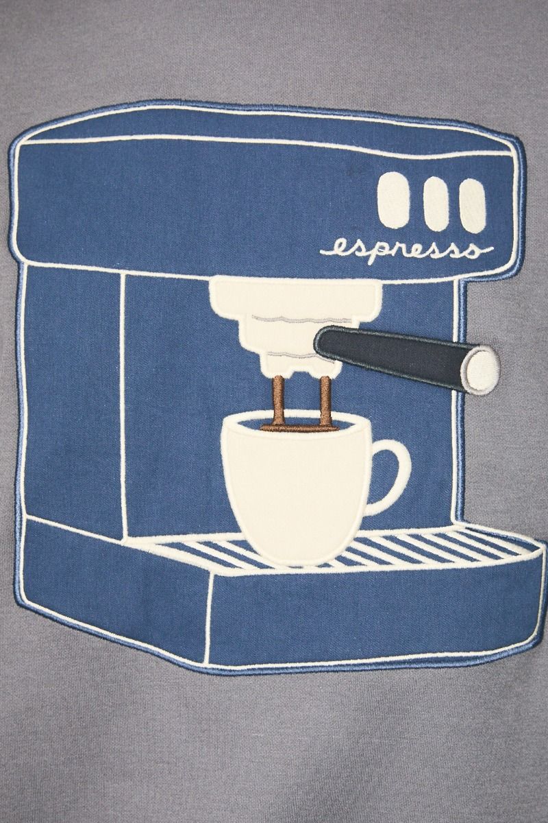 Cafe Hours Espresso Graphic Sweatshirt in Charcoal - product photo 5