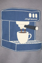 Cafe Hours Espresso Graphic Sweatshirt in Charcoal - product photo 5