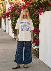 Caffeinated Mom Oversized Graphic Tee - Westly