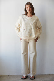 California Sketch Embroidered Pullover in Natural - product photo 3