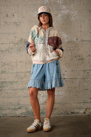 Calloway Paisley Patchwork Jacket - Beige Multi