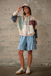 Calloway Paisley Patchwork Jacket - Beige Multi