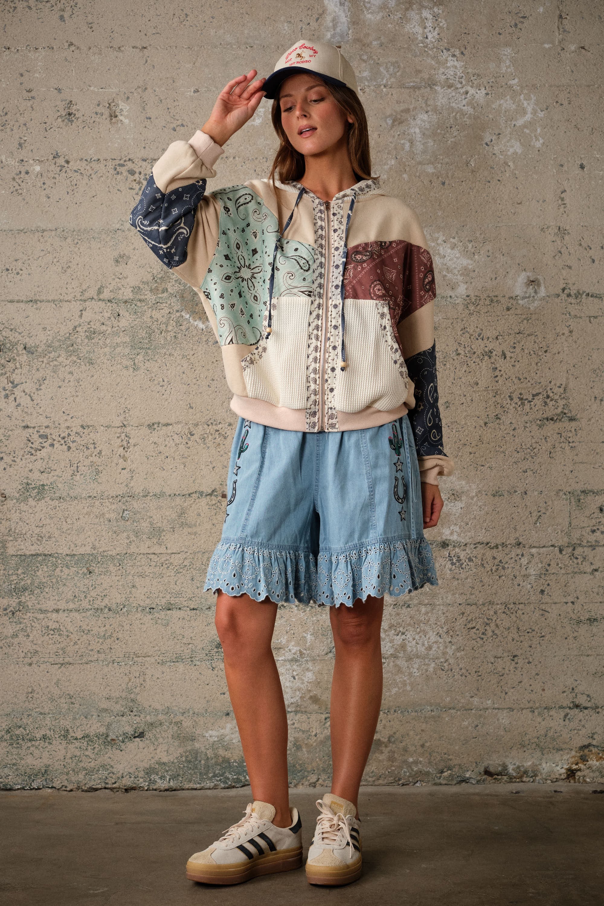 Calloway Paisley Patchwork Jacket - Beige Multi