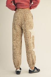 Camille Vintage Leopard Elastic Waist Casual Pants - Westly