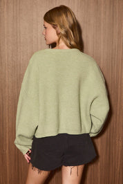 Candy Cane Lane Cropped Sweater - Westly
