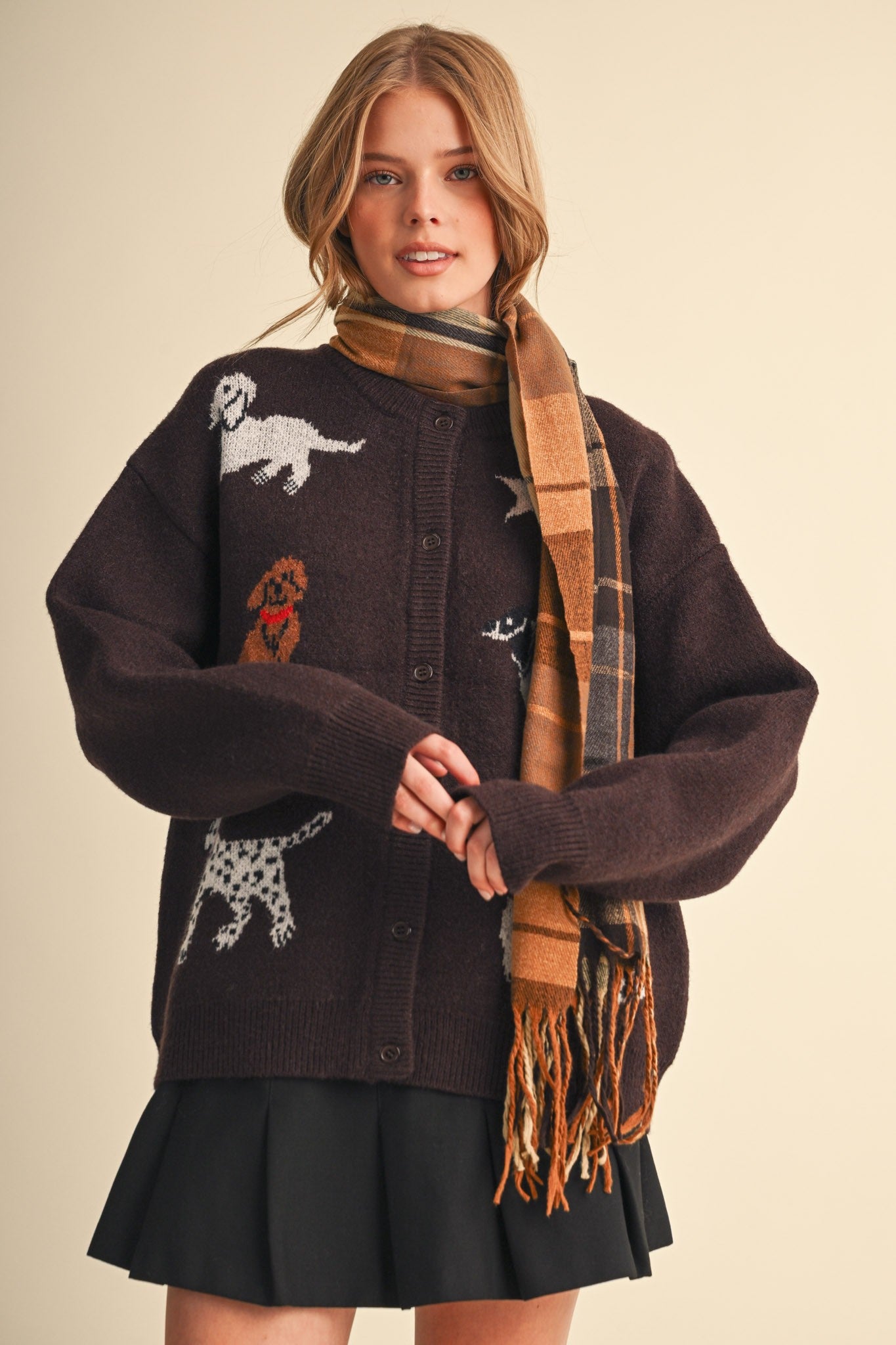 Canine Club Dog Motif Cardigan – Westly