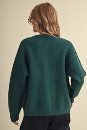 Canine Club Dog Motif Cardigan in Forest Green - product photo 8