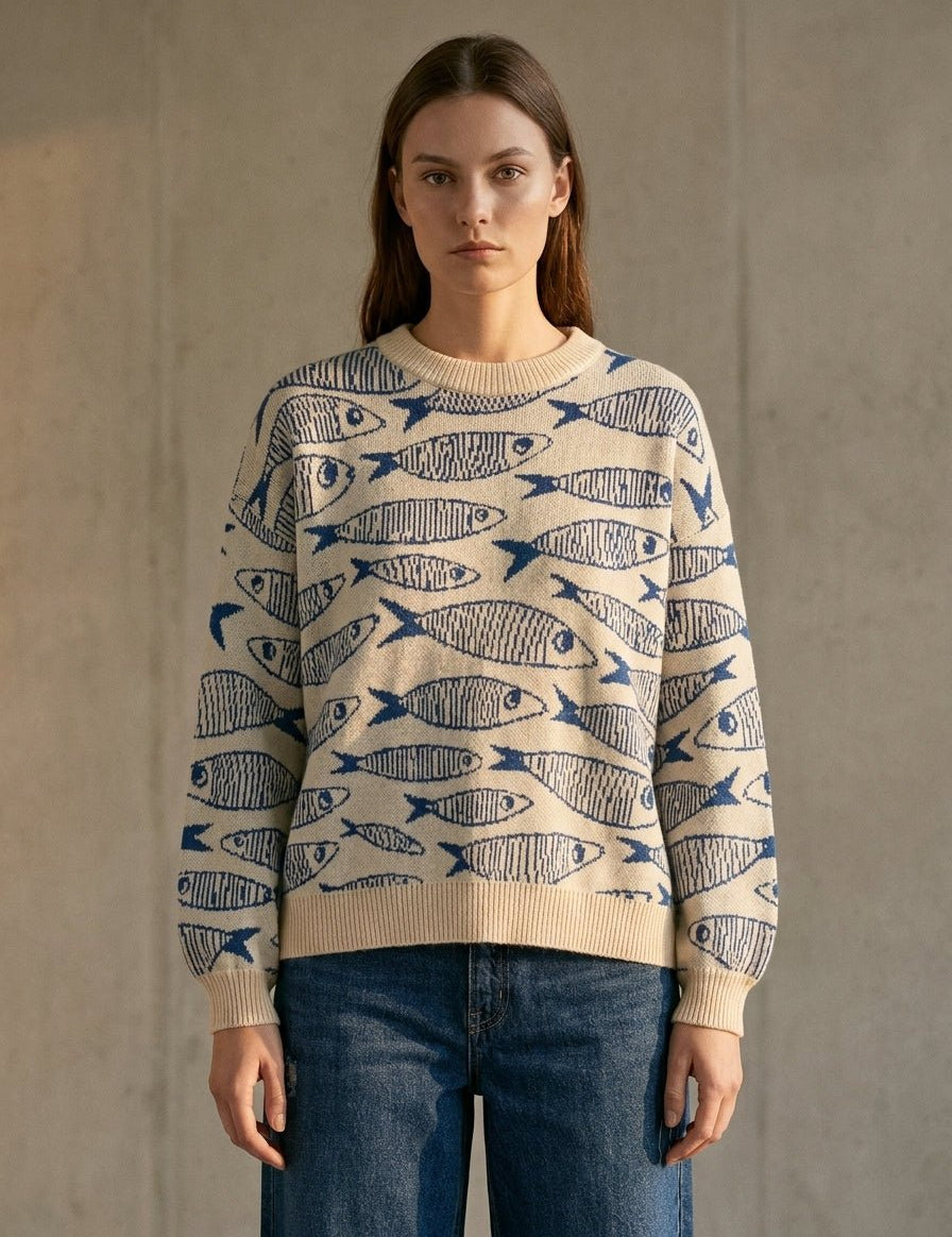 Cannery Row Sardine Knit Sweater - Westly