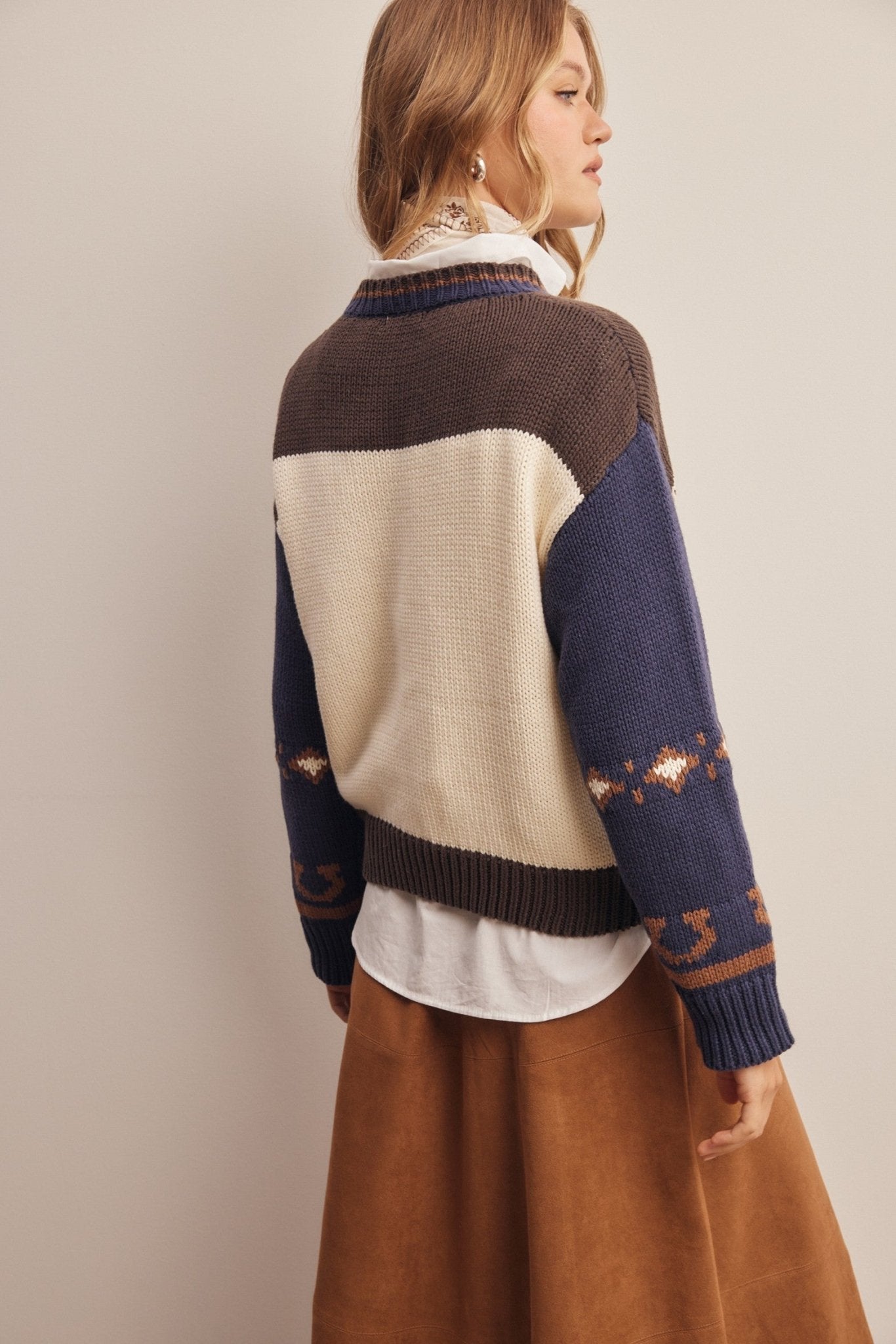 Canterfold Horse Intarsia Sweater - Westly