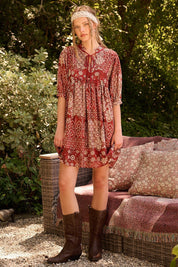 Canyonwood Bandana Print Mini Dress - Westly
