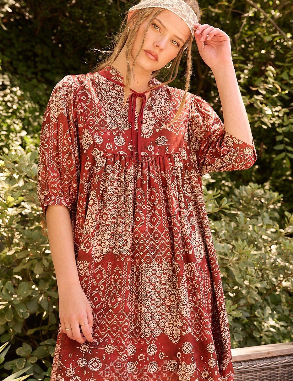 Canyonwood Bandana Print Mini Dress - Westly
