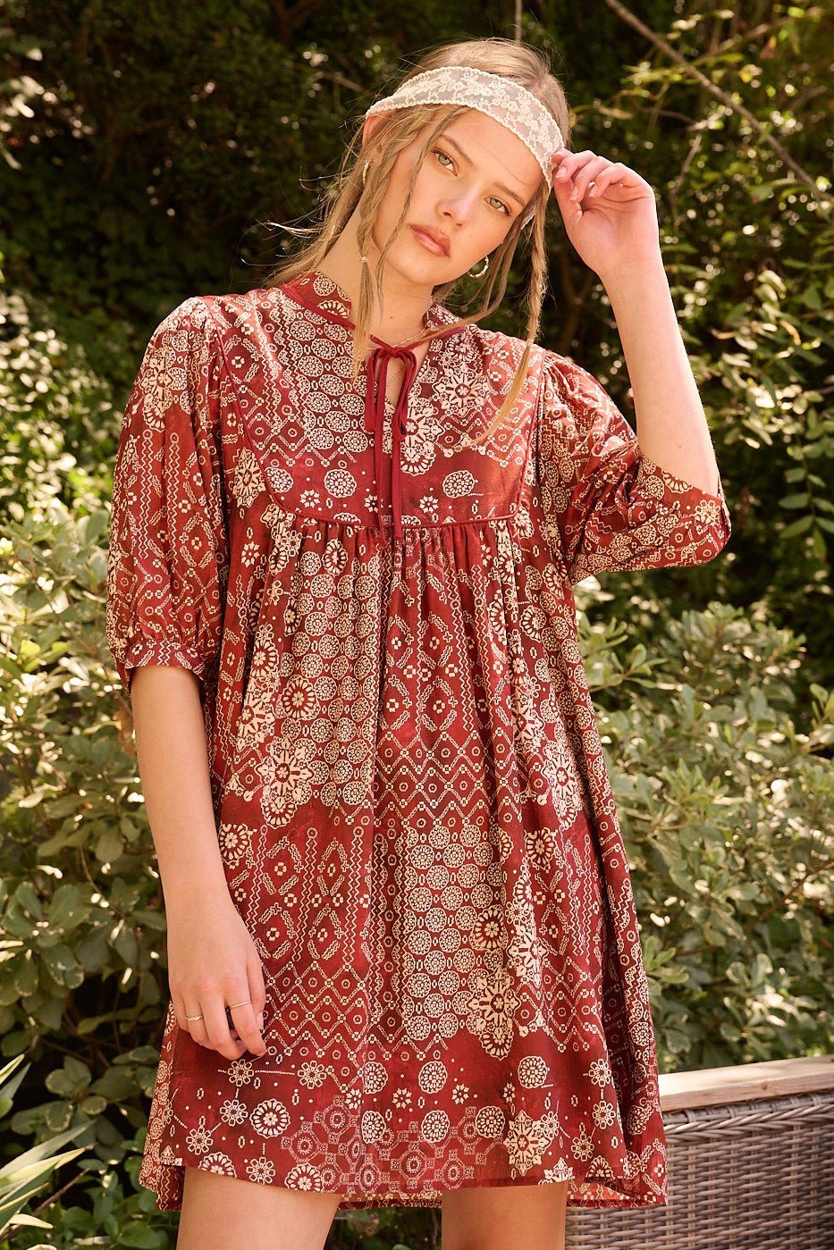 Canyonwood Bandana Print Mini Dress - Westly