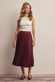 Cardozo Pleated Midi Skirt - Westly