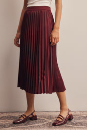 Cardozo Pleated Midi Skirt - Westly