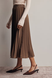 Cardozo Pleated Midi Skirt - Westly