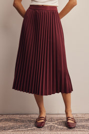 Cardozo Pleated Midi Skirt - Westly