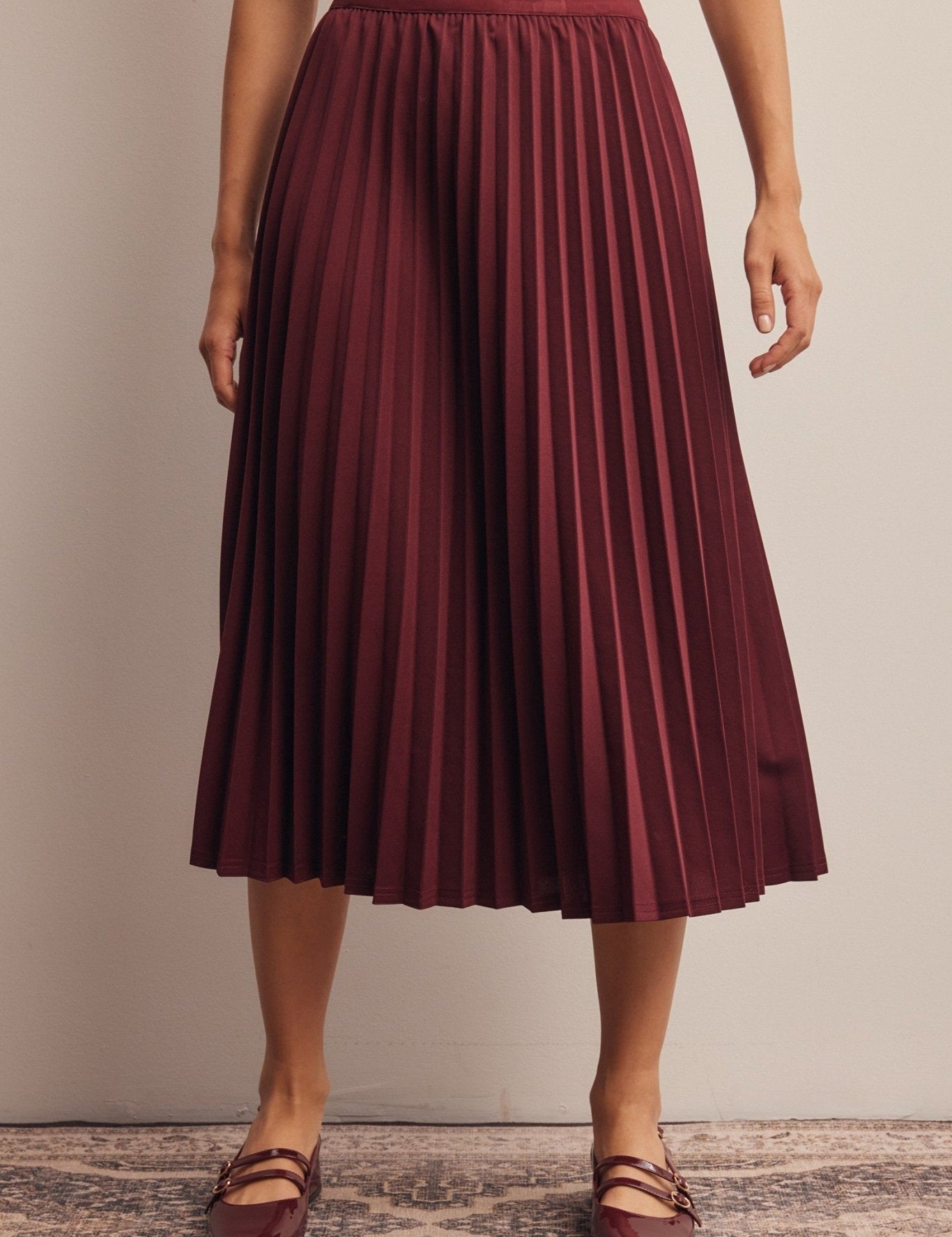 Cardozo Pleated Midi Skirt - Westly