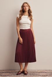 Cardozo Pleated Midi Skirt - Westly