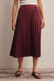 Cardozo Pleated Midi Skirt - Westly
