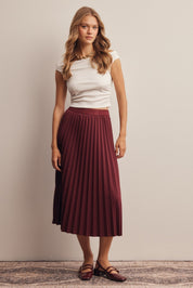 Cardozo Pleated Midi Skirt - Westly