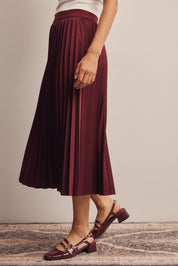 Cardozo Pleated Midi Skirt - Westly