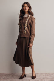 Cardozo Pleated Midi Skirt - Westly