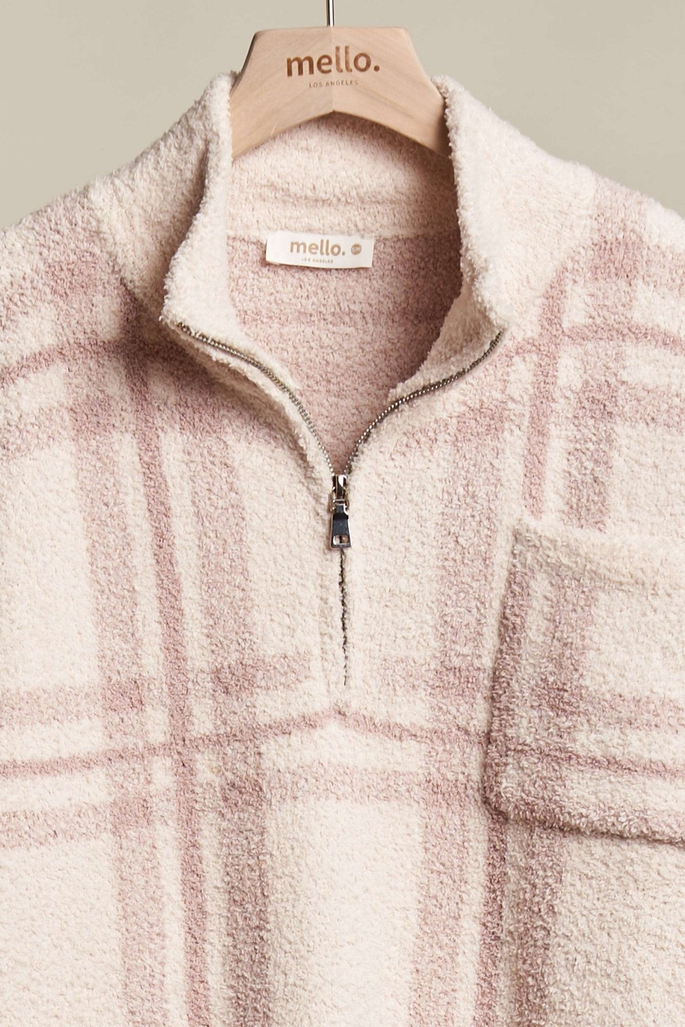 Carmel Oversized Fuzzy Plaid Sweater - Westly