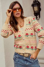 Carmelita Floral Knit Cardigan - Westly