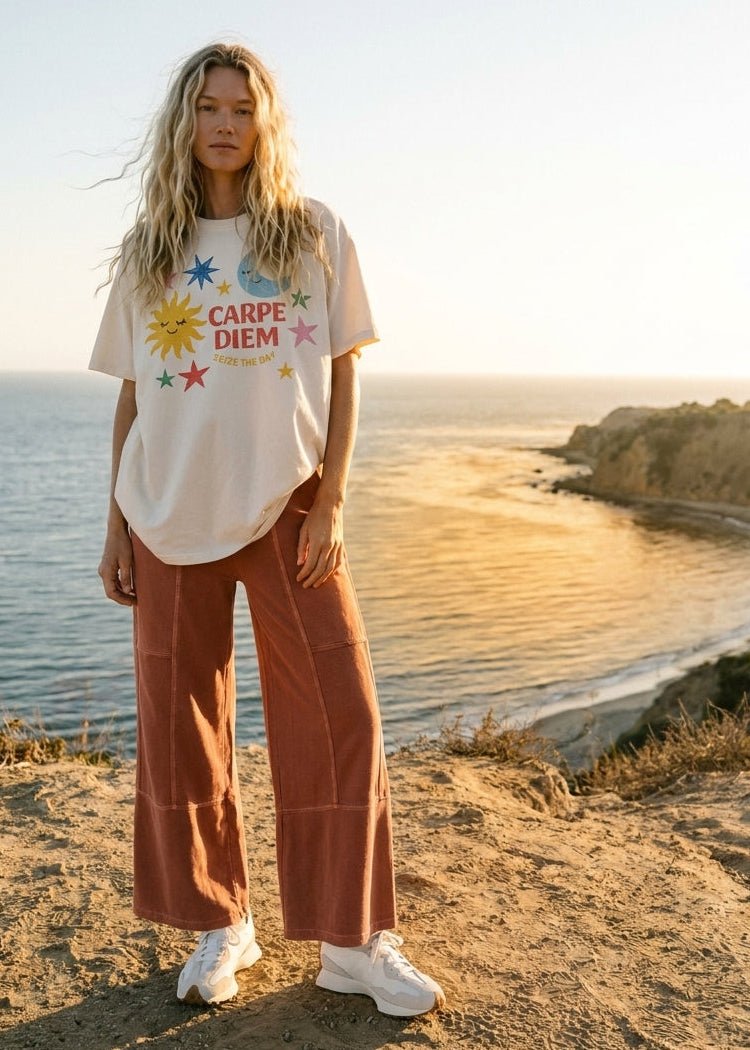 Carpe Diem Oversized Graphic Tee - Westly