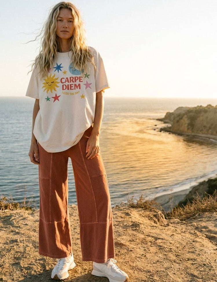 Carpe Diem Oversized Graphic Tee - Westly