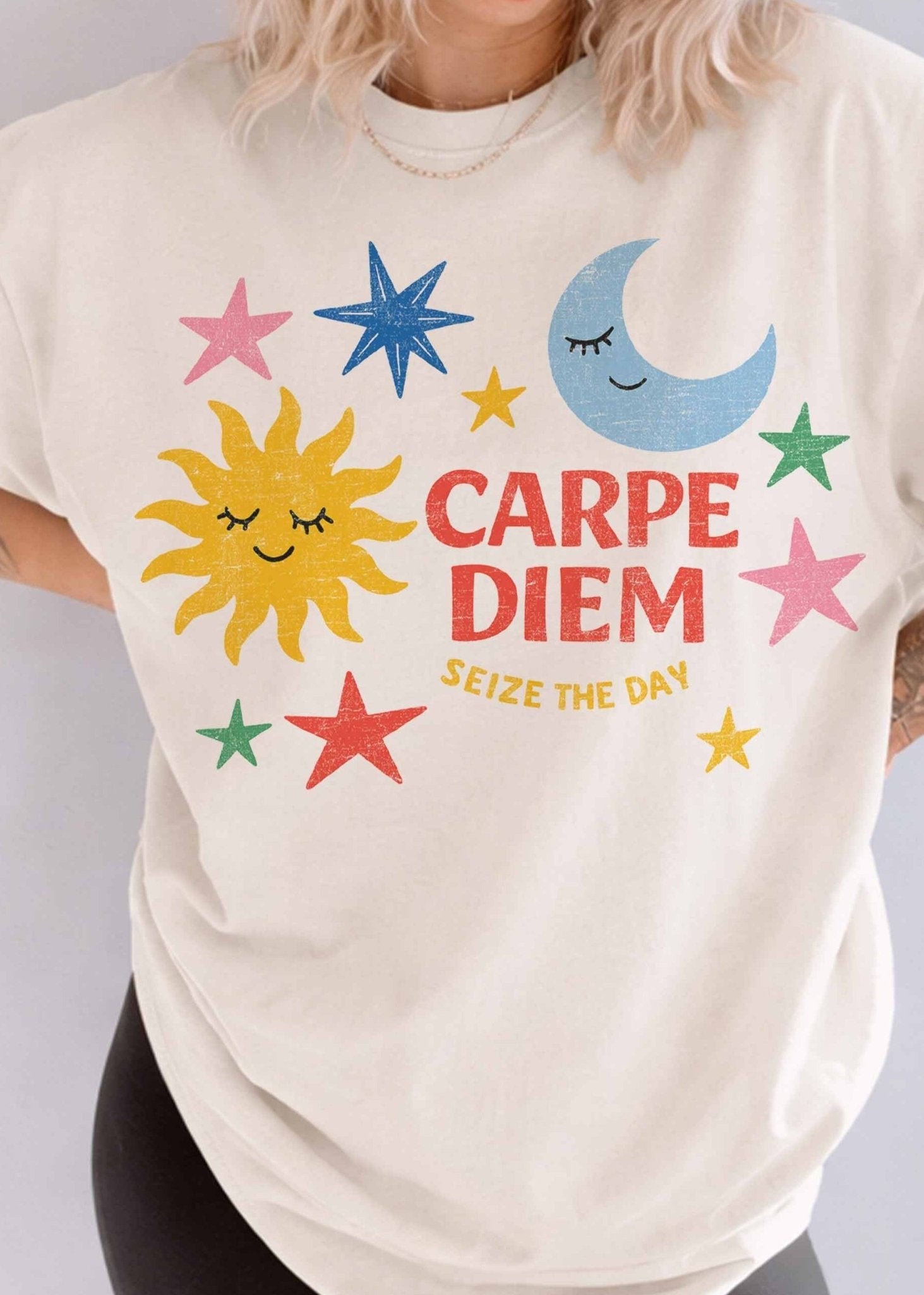 Carpe Diem Oversized Graphic Tee - Westly
