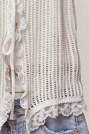 Cassidy Lace Knit Vest - Westly