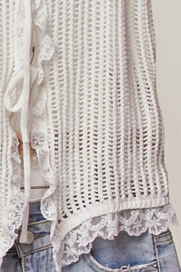 Cassidy Lace Knit Vest - Westly