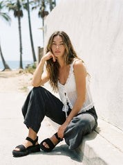 Cassidy Lace Knit Vest - Westly