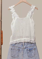 Cassidy Lace Knit Vest - Westly