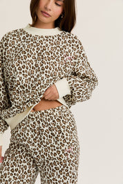 Catnap Leopard Fleece Lounge Set - Westly