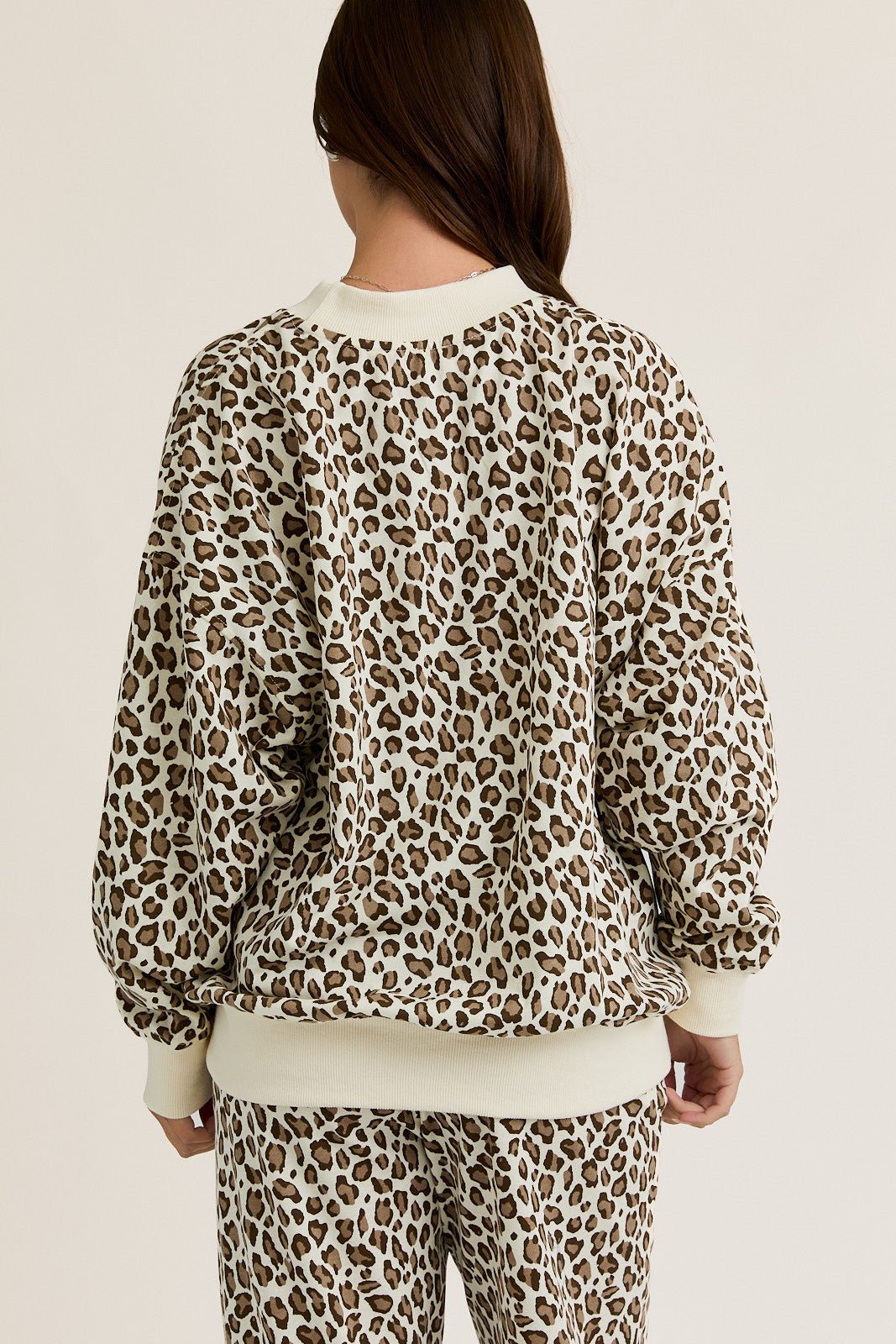 Catnap Leopard Fleece Lounge Set - Westly