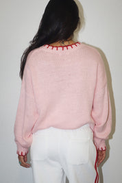 Cavalier Nutcracker Knit Sweater - Blush