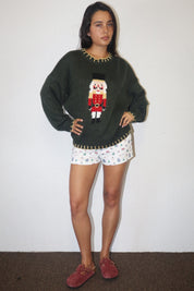 Cavalier Nutcracker Knit Sweater - Deep Green