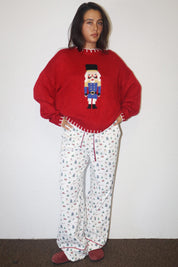 Cavalier Nutcracker Knit Sweater - Red