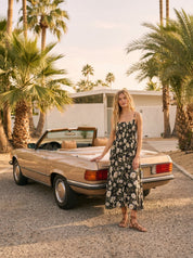 Celeste Smocked Spaghetti Strap Midi Dress - Westly