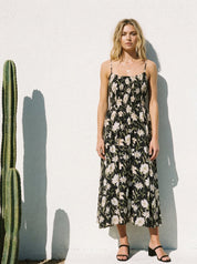 Celeste Smocked Spaghetti Strap Midi Dress - Westly