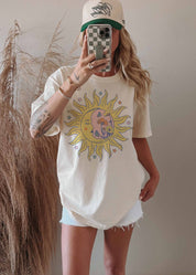 Celestial Blooms Oversized Graphic Tee - Westly