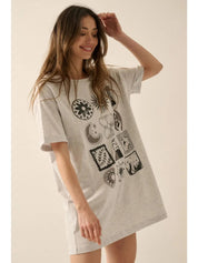 Celestial Graphic Oversized Tee - Westly