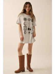 Celestial Graphic Oversized Tee - Westly
