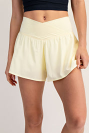 Center Court Crossover Flared Active Shorts - Westly