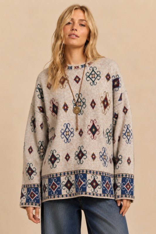 Chaco Southwest Oversized Knit Sweater - Westly