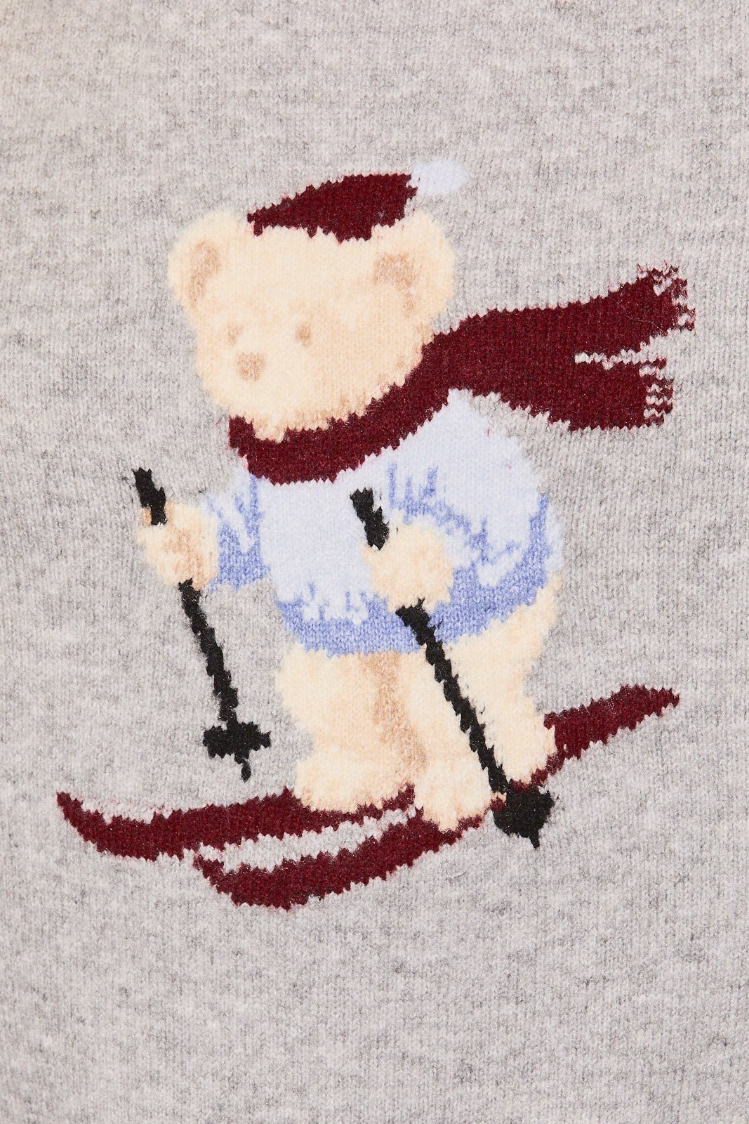 Chairlift Skiing Bear Knit Sweater - Westly