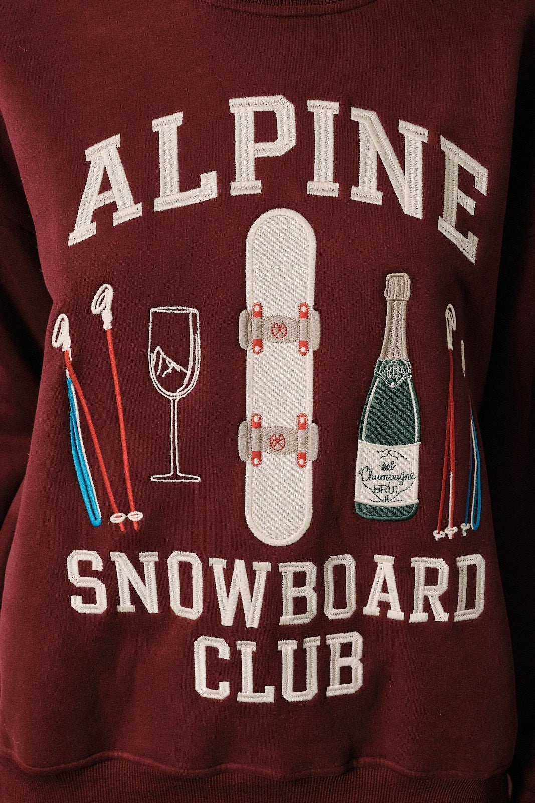 Chalet Club Embroidered Snowboard Sweatshirt - Westly